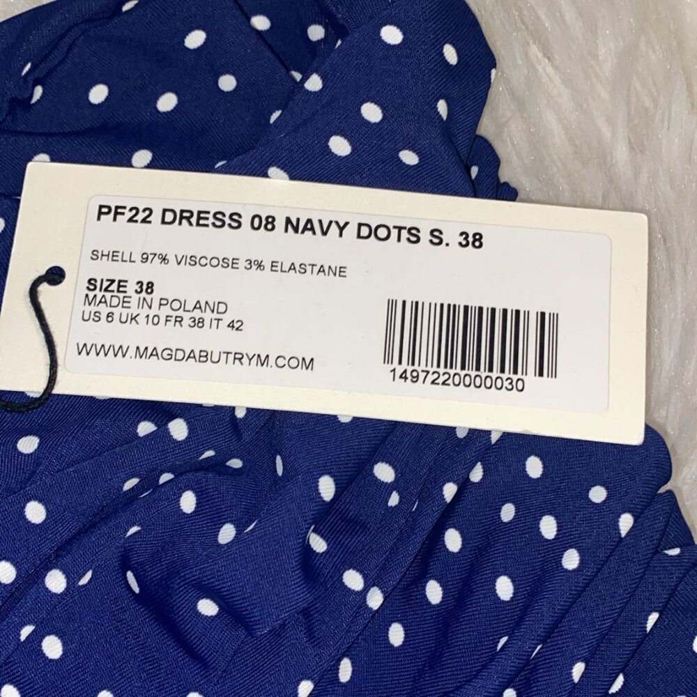 MAGDA BUTRYM Polka dot ruched halterneck mini dress - Picture 3 of 7